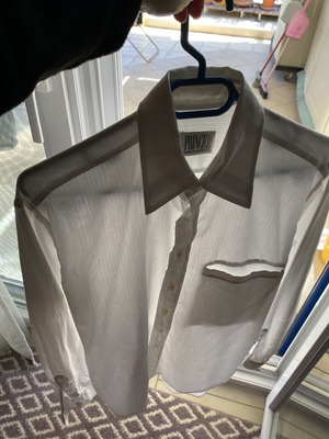 Prince Oliver men's shirt, white, cotton, size L