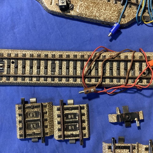 Marklin straight rails used, set of 23 pieces