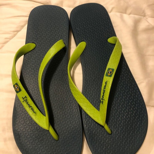 Ipanema men's flip-flops blue-green size 47/48 like new
