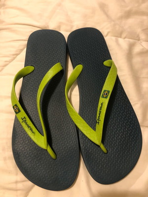 Ipanema men's flip-flops blue-green size 47/48 like new