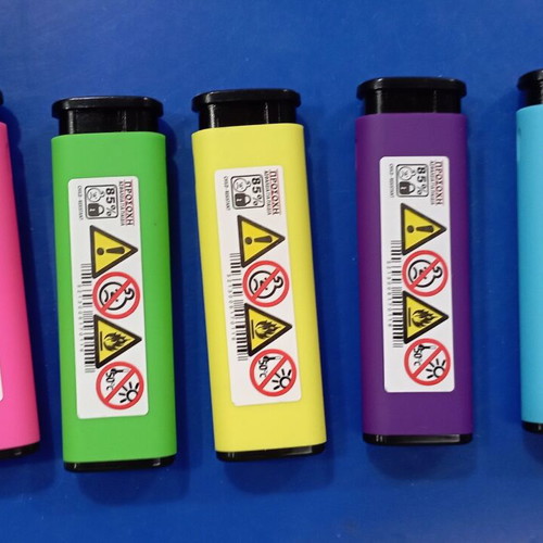 Leon lighters pack of 5, multicolor, windproof, new