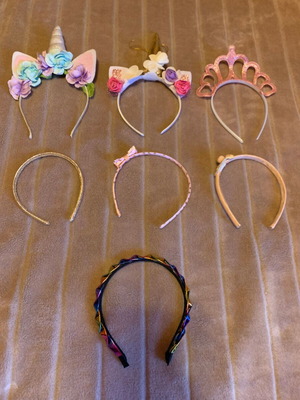 Children's headbands like new, set of 7 pieces