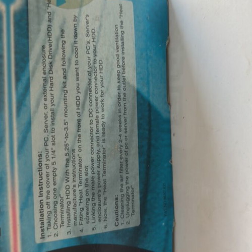 Heat Terminator cooling device for old computer disks, collectible