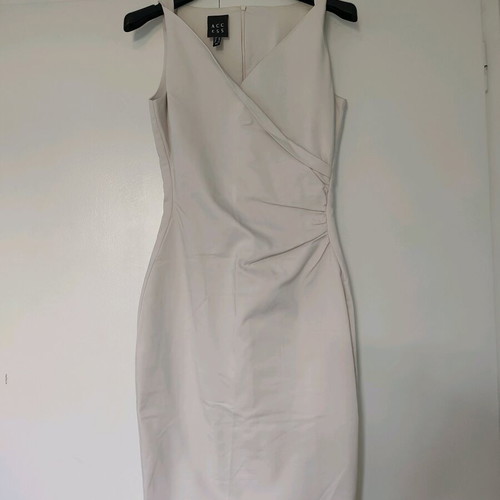 Dress beige pencil Access extra small like new