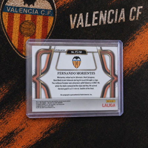 Fernando Morientes Panini Select La Liga Tie Dye Auto 23/25 Valencia