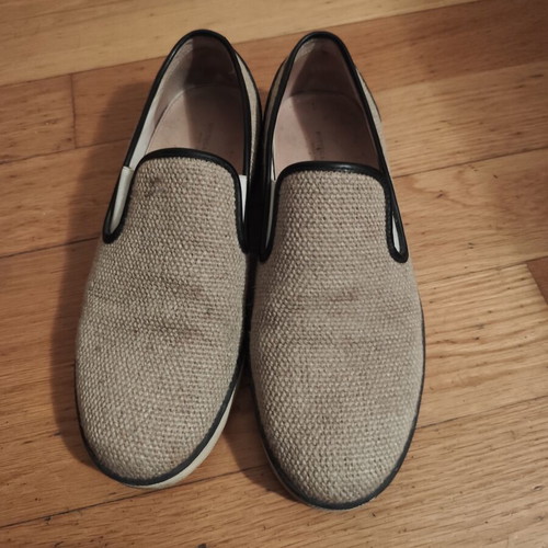 Bottega Veneta Fabric Slip-on Sneakers like new, size 38.5, beige