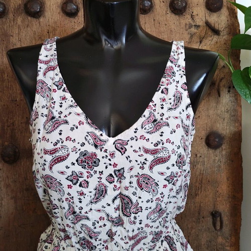 H&M Divided playsuit with paisley print, like new, multicolor, size S