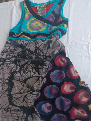 Desigual mako dress size XS like new, colorful, 100% cotton