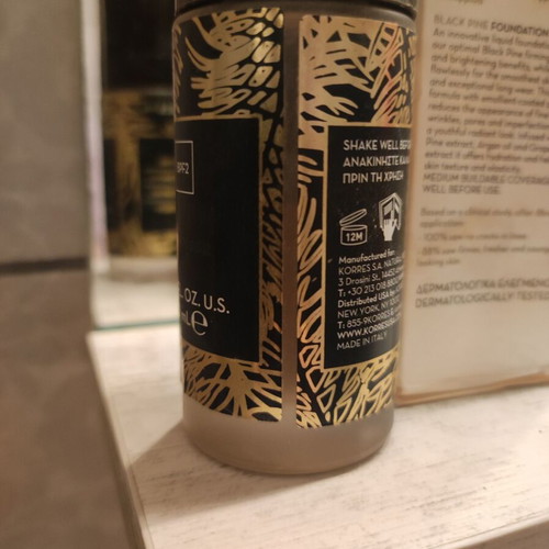 Korres liquid make-up used with firming and brightening effect