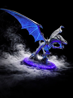Blue-Eyes White Dragon Led Statue καινούργιο