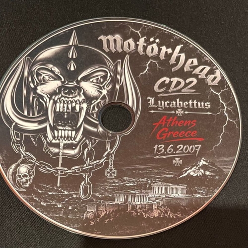 Motörhead Live Athens 2007 Lycabettus double CD-R unofficial limited edition