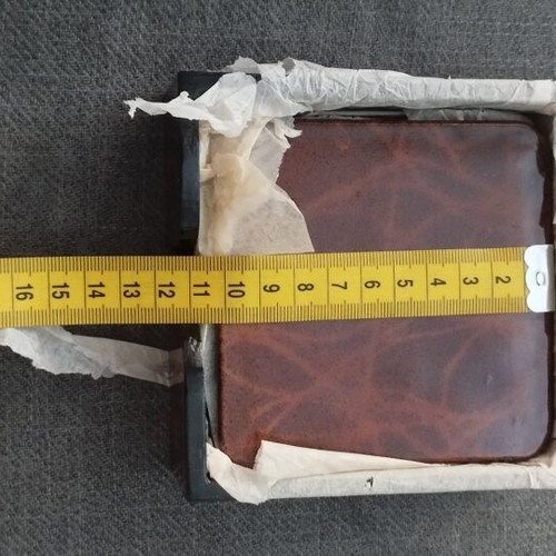 Vintage coaster set with tortoiseshell effect and case