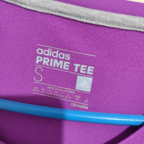 Adidas women's short-sleeve t-shirt used, purple, size S