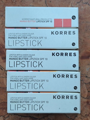 Korres Mango Butter Lipstick SPF 10 new, various shades