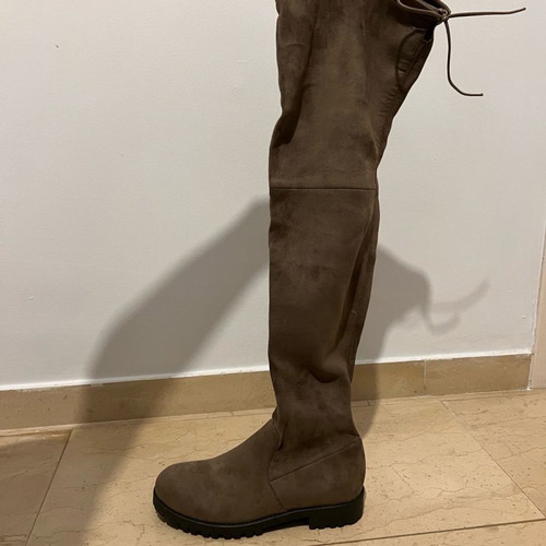 Sante Over the Knee Boots Brown Suede No37 New
