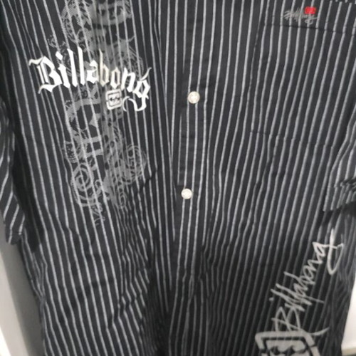 Billabong 2000s Grunge Button Up T-shirt Size 3XL New