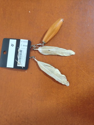 Urban Wings modern earrings with statement feathers, set of 5 pairs