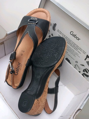 Gabor anatomical sandals new, black, size 40