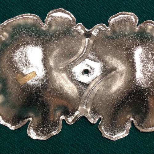 Stainless steel serving dish for nuts used