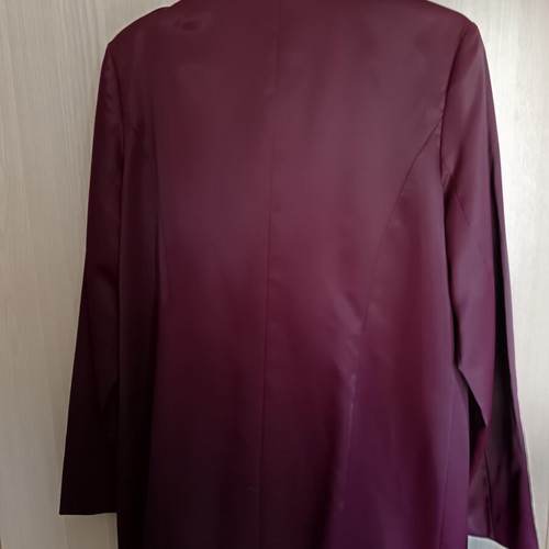 Burgundy suit like new, jacket with dress, size L