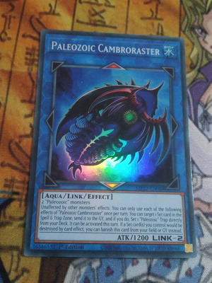 Paleozoic Cambromaster Yu-Gi-Oh! card used, Super Rare