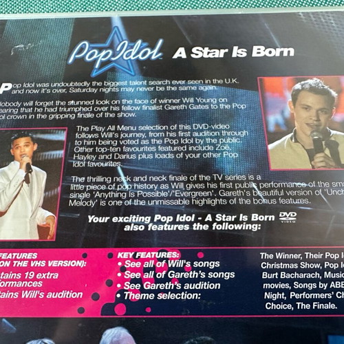 Pop Idol UK A Star Is Born DVD like new