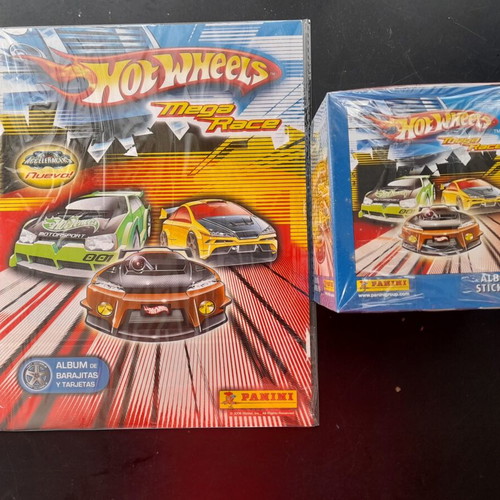 Panini Hot Wheels Album and Box new, Venezuelan edition