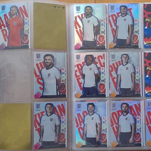 England 2024 Tournament Edition Adrenalyn XL album with 278/297 cards like new