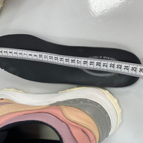Tod's leather sneakers used, size 38.5, multicolor