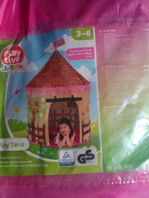 Παιδική σκηνή Playtive Junior ροζ σαν καινούργιο με θήκη για κορίτσι