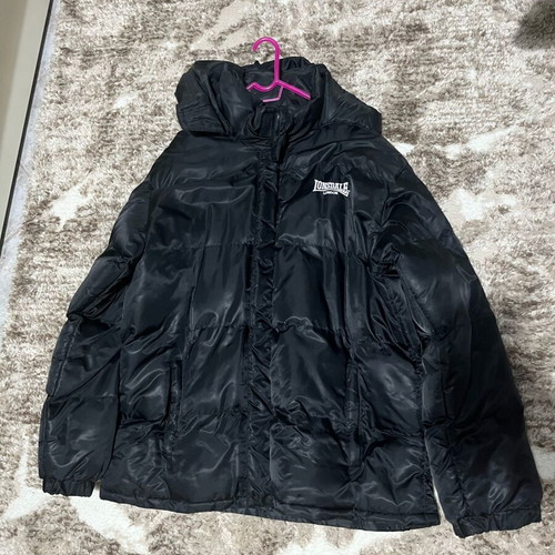 Lonsdale puffer jacket like new, black, size XL