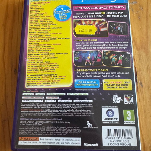 Just Dance 3 Xbox 360 game