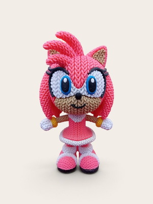 Amy Rose Sonic the Hedgehog 3D printed figure