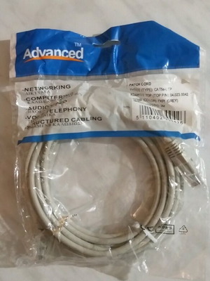 Patch Cord 3 meters new, gray, CAT5e-UTP