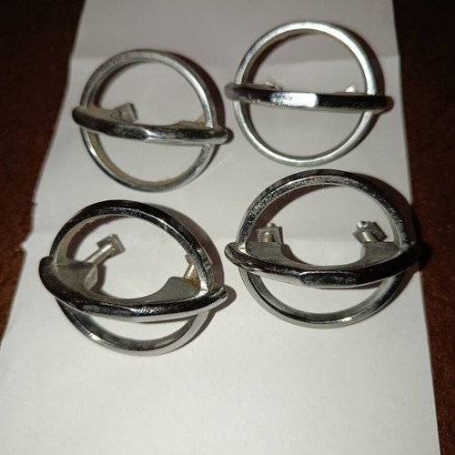 Drawer handles set of 4 stainless steel like new