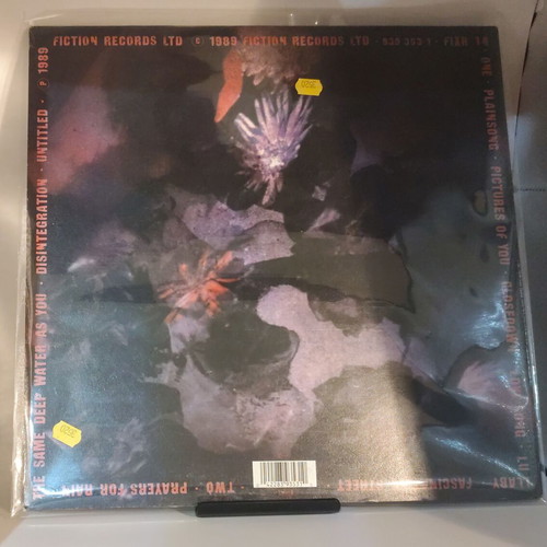 The Cure Disintegration Vinyl LP used with original lyric inner sleeve