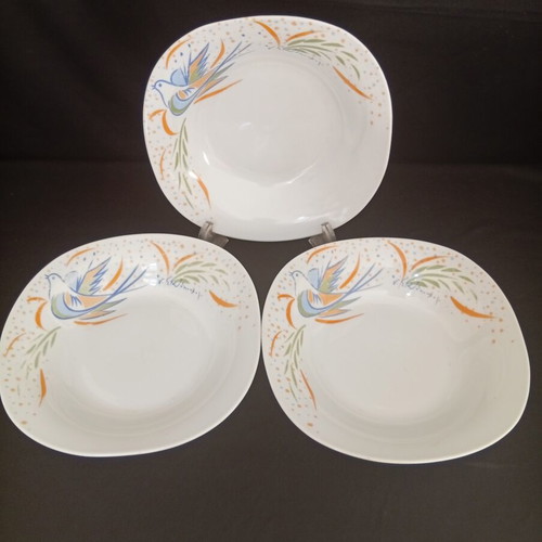 Pizza Fan set of 3 deep porcelain plates with Giorgos Stathopoulos design, 21cm