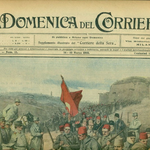 Old magazines Ioannina The Liberation 1913 used, Italian magazine cover