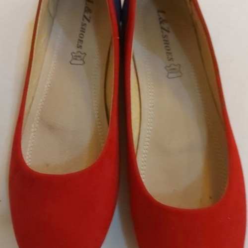 Suede ballerina shoes multicolor new, size 40