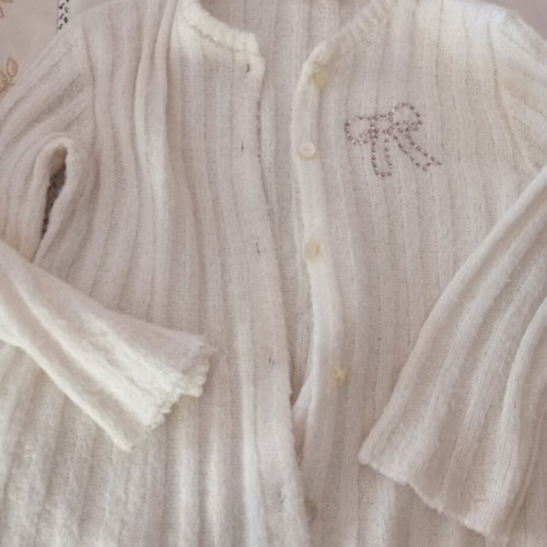 Cardigan with silver thread for 5 years old