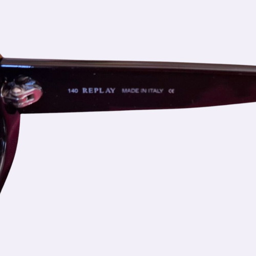 Replay Y2K Sunglasses Black Oval Frame new