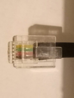 RJ11 telephone cable used, 15m