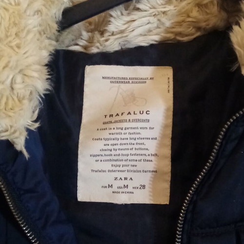 Zara sleeveless jacket new medium with detachable hood
