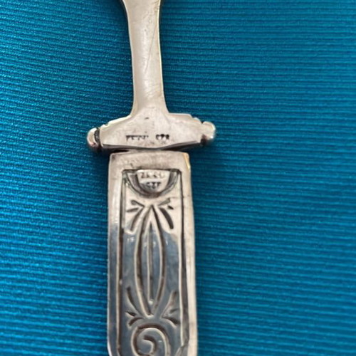 Silver small letter opener new, double-sided sword shape
