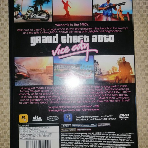 Grand Theft Auto Vice City PlayStation 2 (PS2) like new