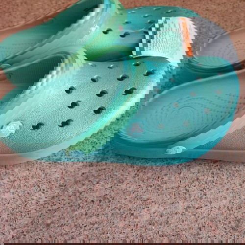 Crocs παντόφλες γαλάζιο ιριδίζον