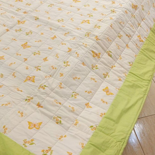 Double quilt 2 sides 100% cotton new 2.10 x 2.25