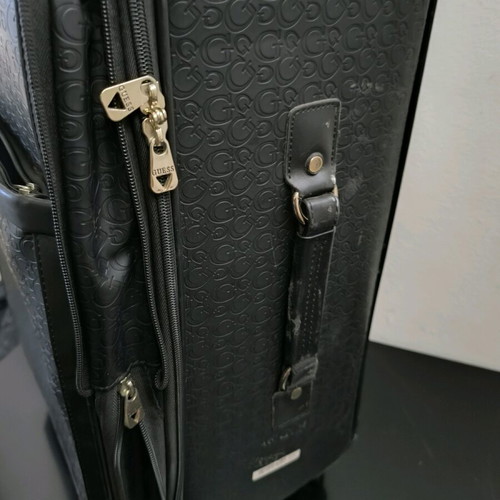 Guess suitcase used with missing front emblem