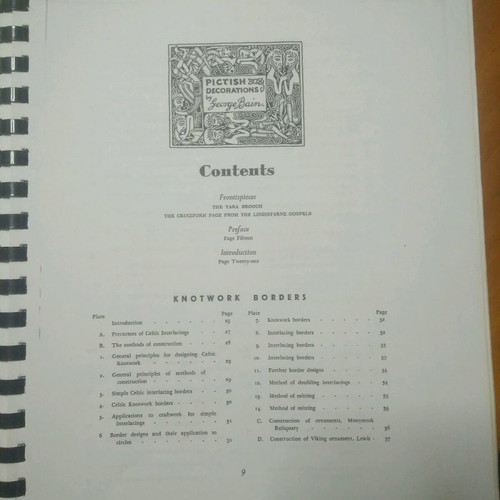 Celtic art book used with instructions and sketches