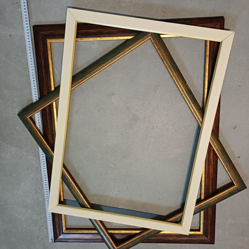 Handmade wooden frames set of 3, new, classic design